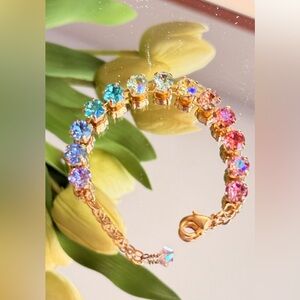 Elegant Multicolor Crystal Bracelet